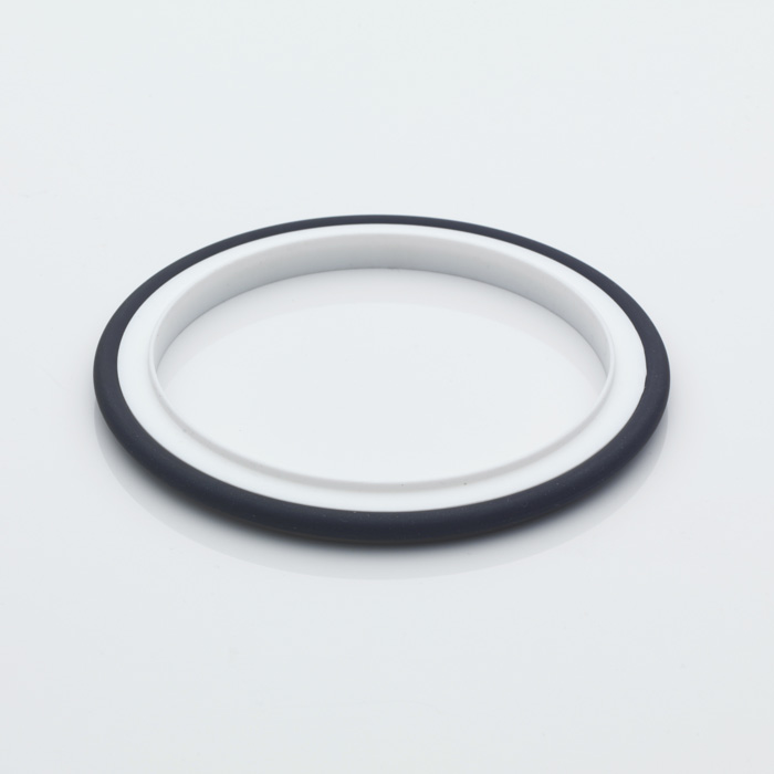 Elastomer seal for glass/glass connection DN 80-160